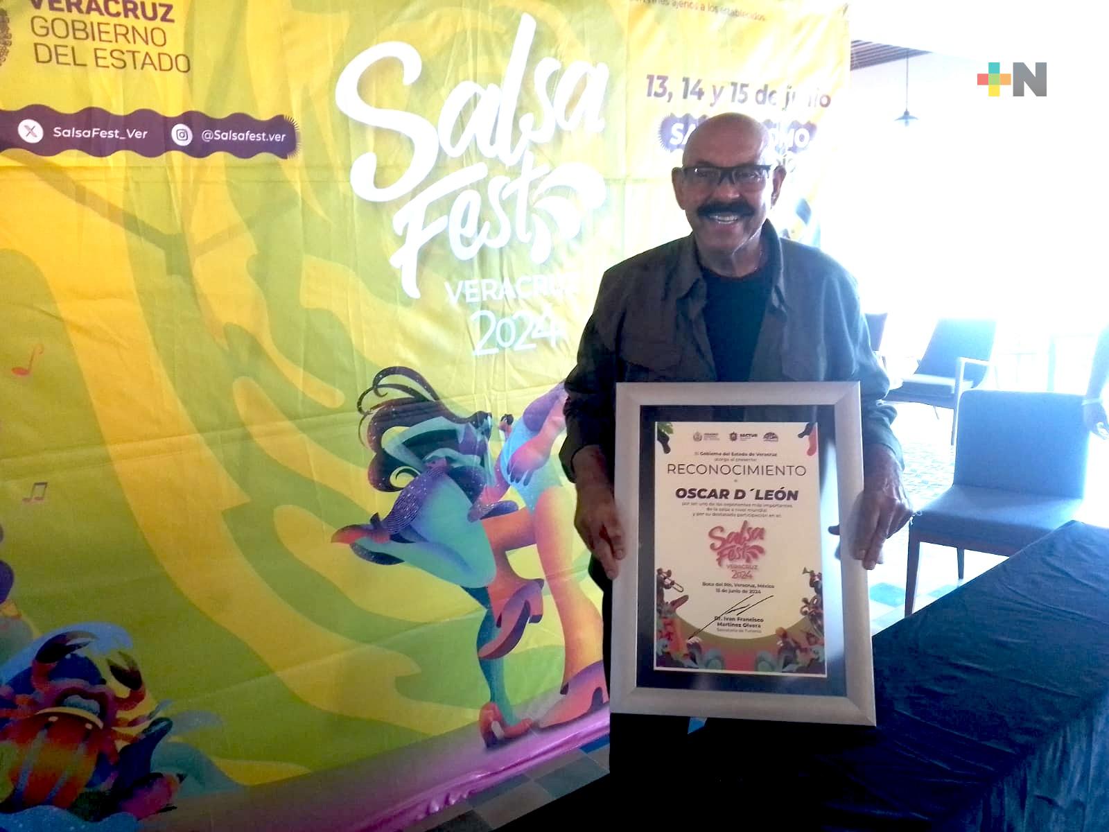 Veracruz con potencial de ser la capital mundial de la Salsa: Óscar D´León