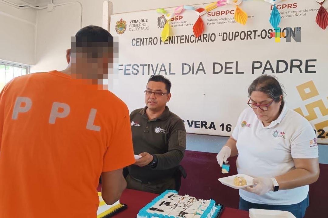 Festejan el Día del Padre en Centros Penitenciarios de la entidad veracruzana