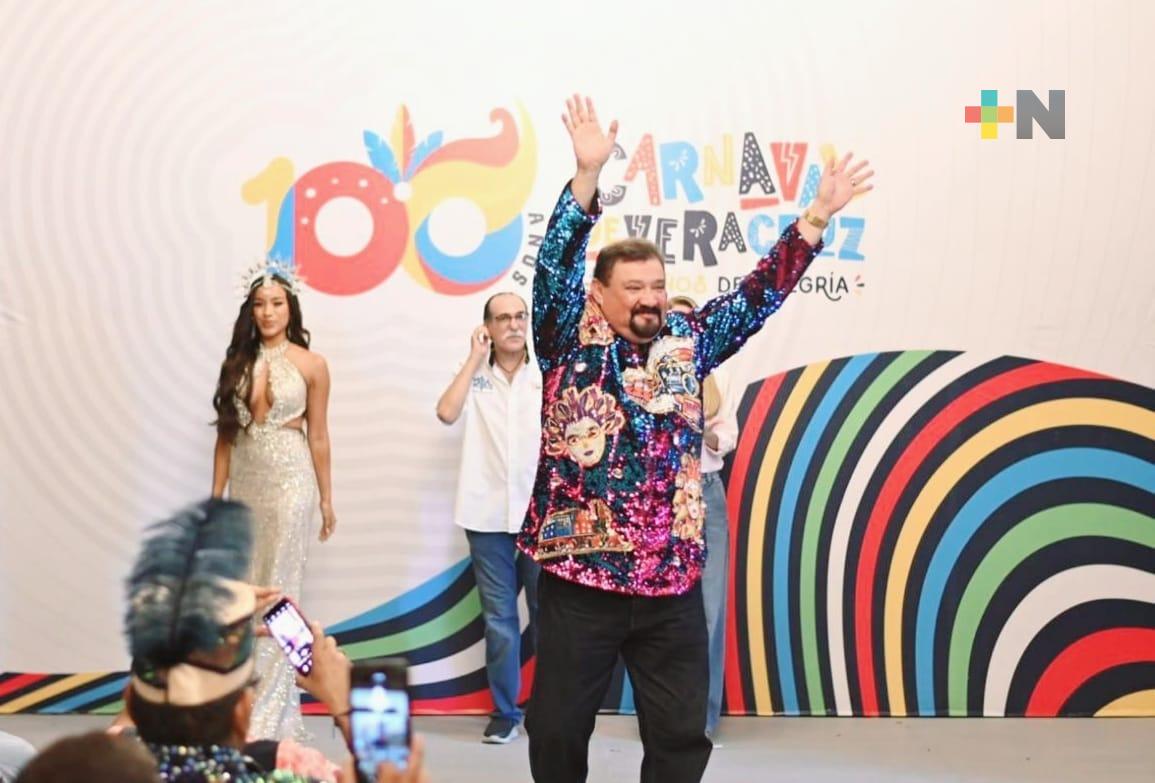 Presentan corte real del Carnaval de Veracruz
