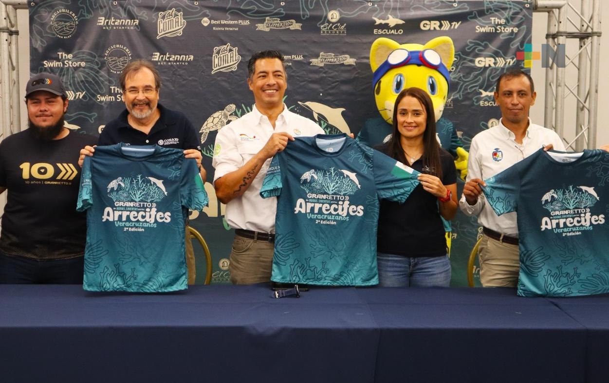 600 nadadores competidores en Aguas Abiertas por los Arrecifes Veracruzanos