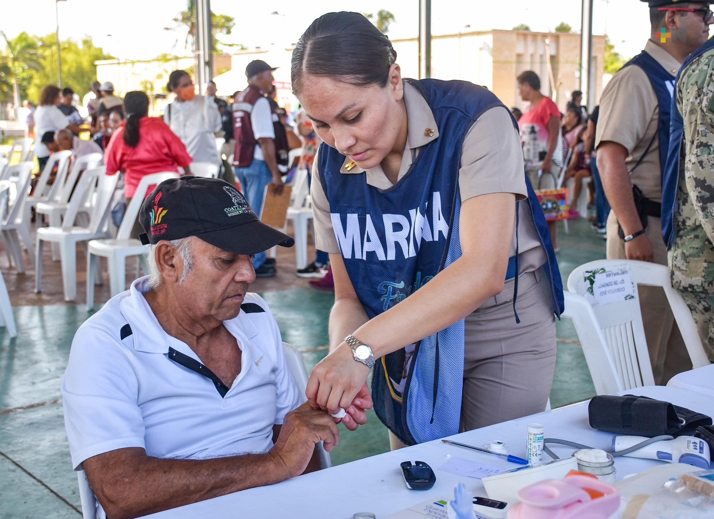 Realizarán en Coatza, jornada Plan Marina “Atención Médica de primer contacto”