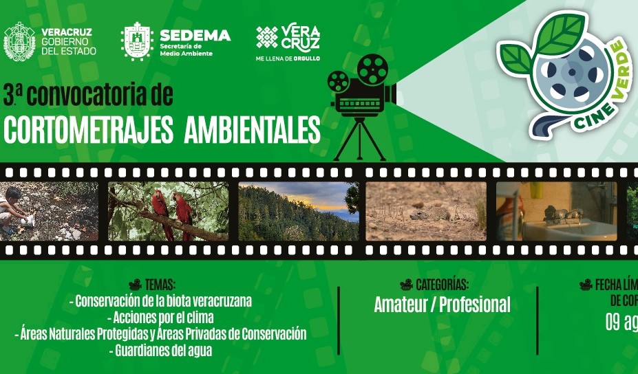 Sedema lanza convocatoria de cortometrajes ambientales 2024 “Cine Verde”