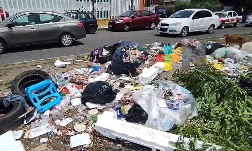 Ayuntamiento de Veracruz omiso a un basurero en vía pública del Infonavit Buenavista