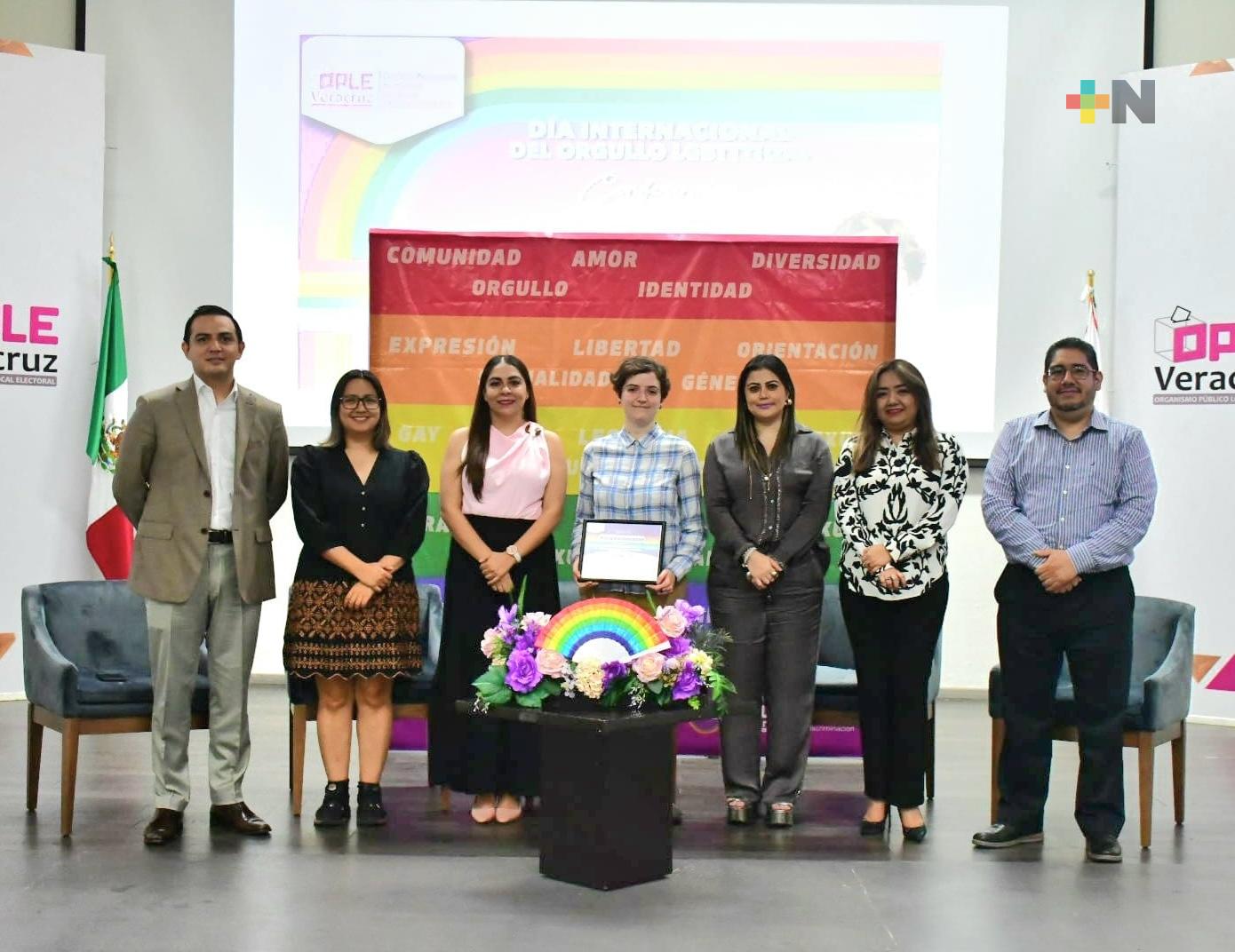 OPLE Veracruz garantiza la defensa de los derechos de las personas integrantes de la comunidad LGBTTTIQA+