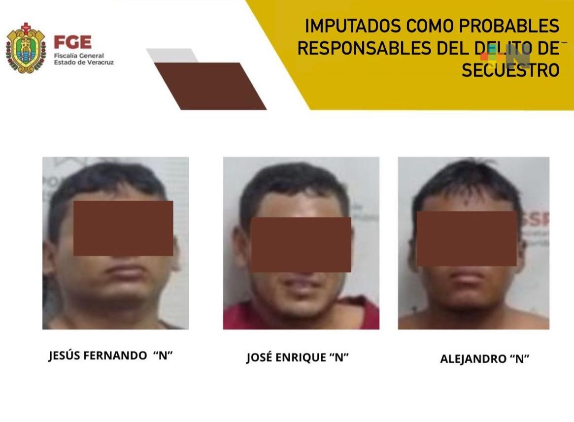 Jesús Fernando “N”, José Enrique “N” y Alejandro “N” imputados por delito de secuestro