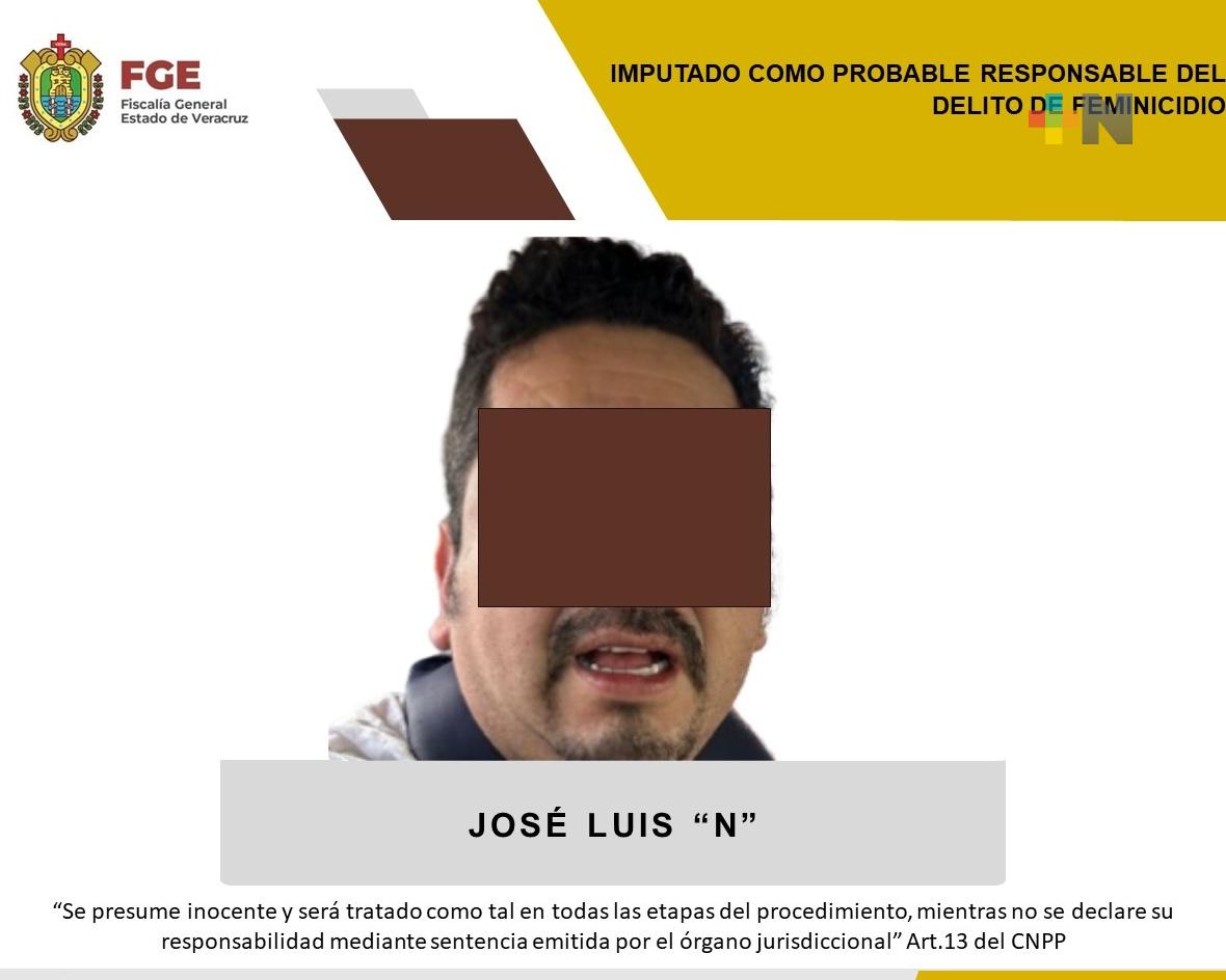 Imputado José Luis «N» como probable responsable del delito de feminicidio