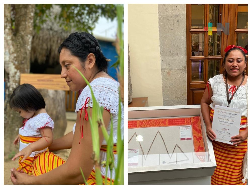 Premian a dos artesanas textiles de Cosoleacaque en el Gran Premio Nacional de Arte Popular