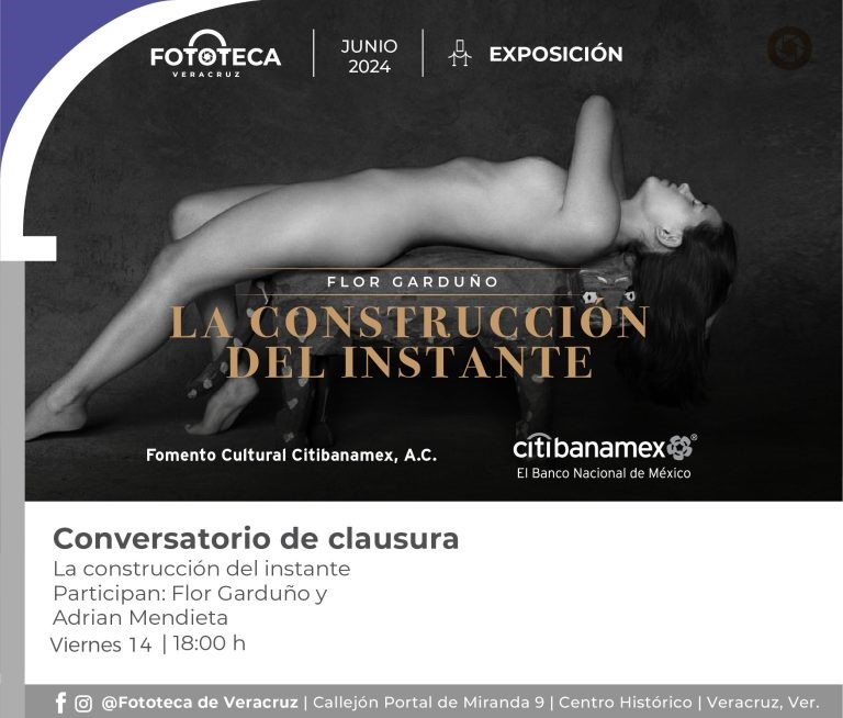 Conversatorio “La construcción del instante”, con Flor Garduño y Adrián Mendieta en la Fototeca de Veracruz