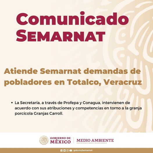 Atiende Semarnat demandas de pobladores en Totalco, Veracruz