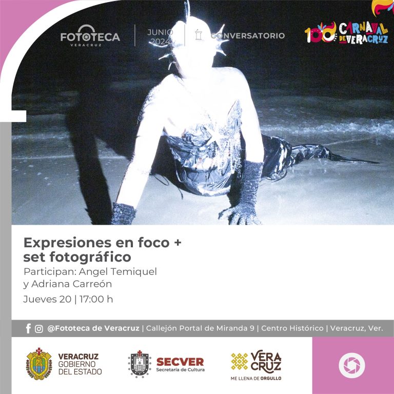 Invita Secver asistir a conversatorio y set fotográfico en la Fototeca