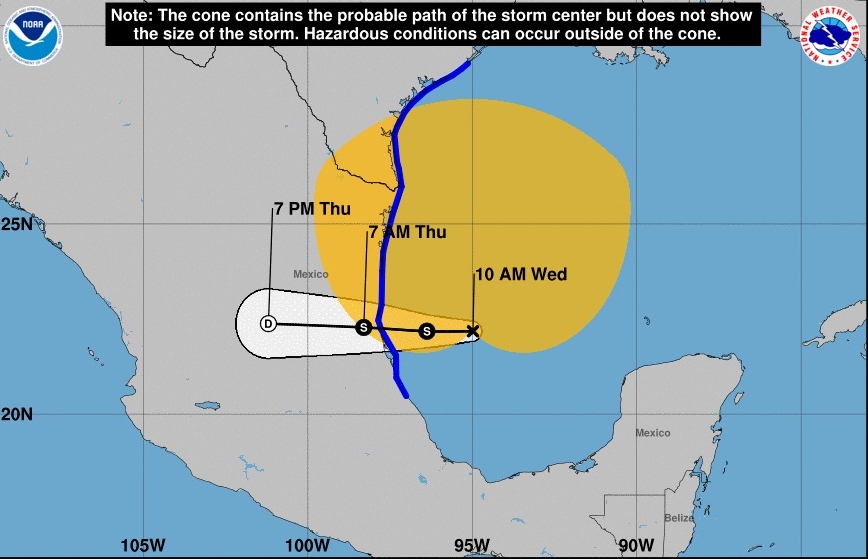 Se forma tormenta tropical Alberto en el Golfo de México