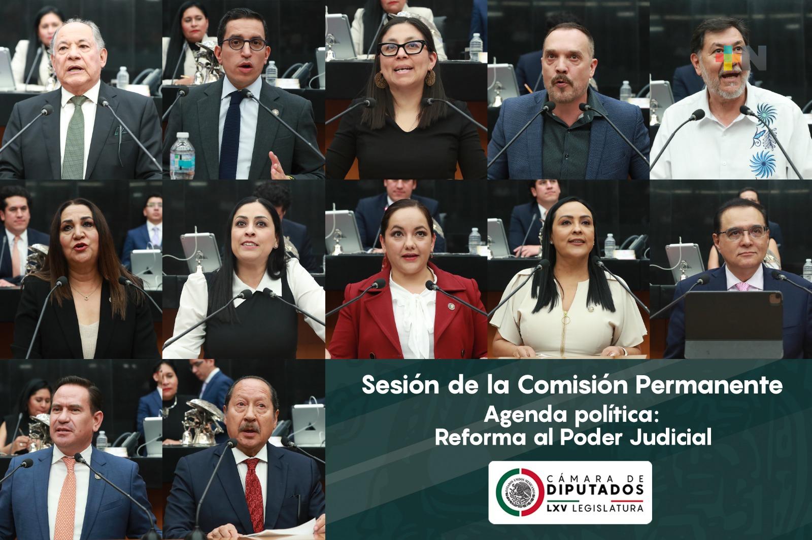 Reforma al Poder Judicial, tema de la agenda política en la Comisión Permanente
