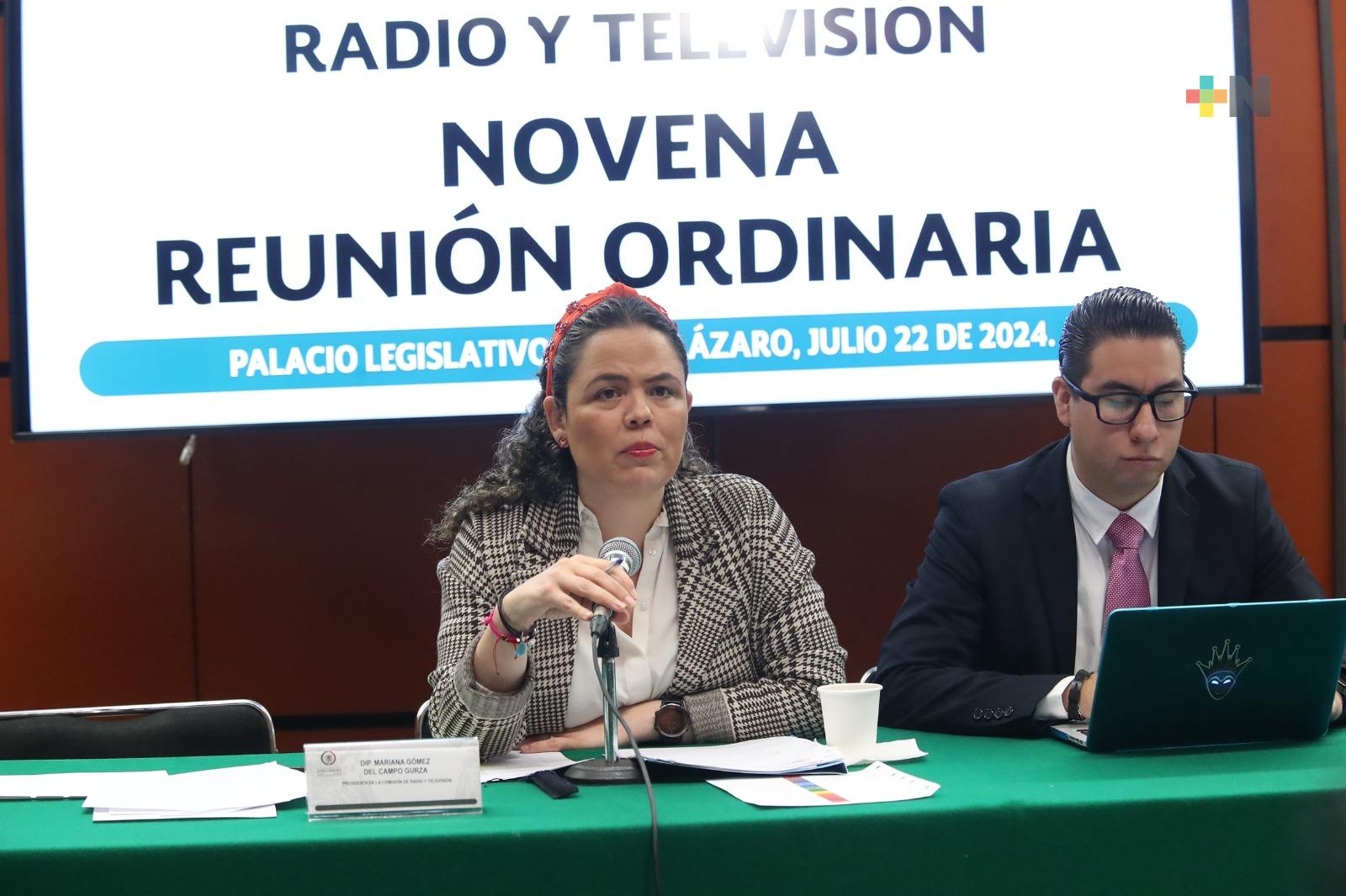Comisión de Radio y Televisión realizó última reunión ordinaria de la LXV Legislatura