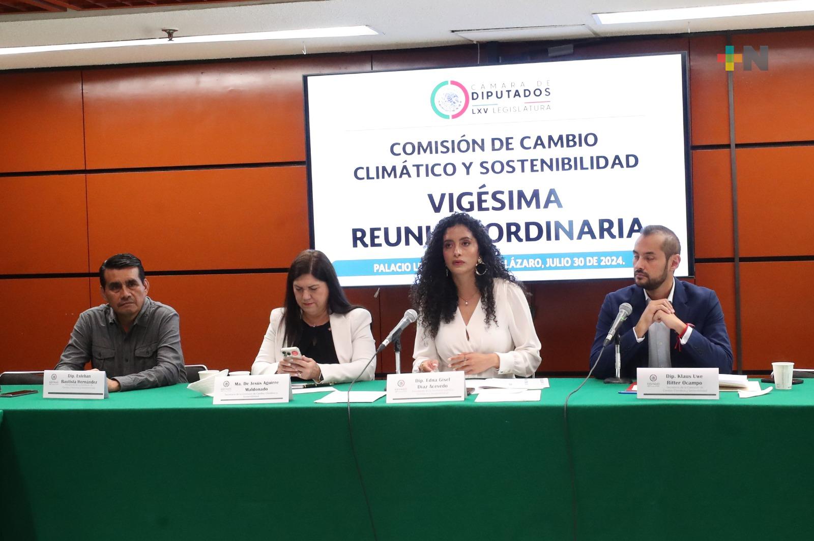Aprueba Comisión de Cambio Climático y Sostenibilidad su informe final de labores