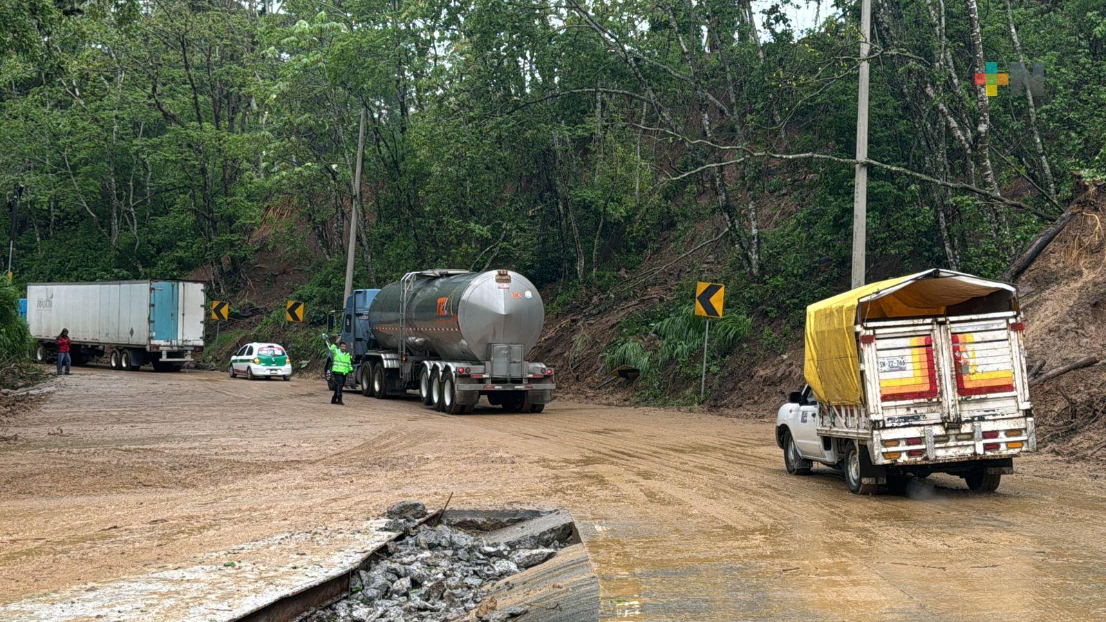 Se reanuda circulación vehicular en carretera Coatepec-Las Trancas: DGTSV