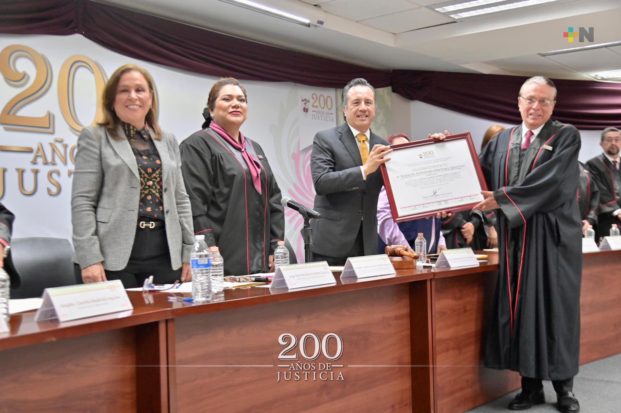 Poder Judicial del estado de Veracruz conmemora 200 años de impartir justicia