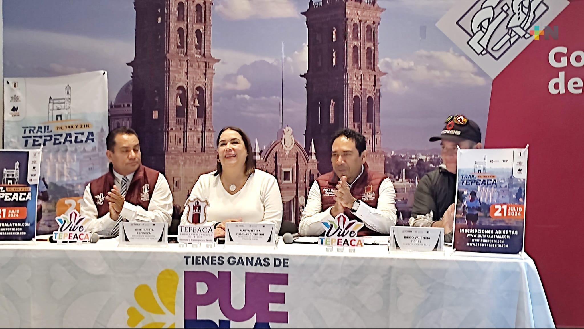 Presentan el Trail Tepeaca 2024, se realizará el 21 de julio