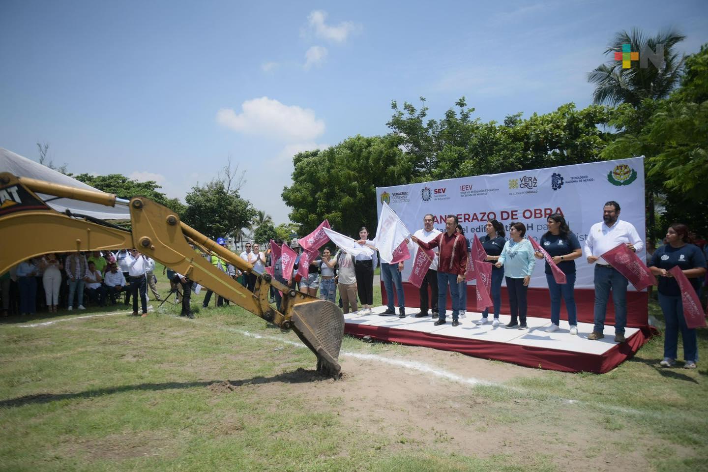 Gobernador da banderazo a construcción de nuevo edificio del Tecnológico de Veracruz