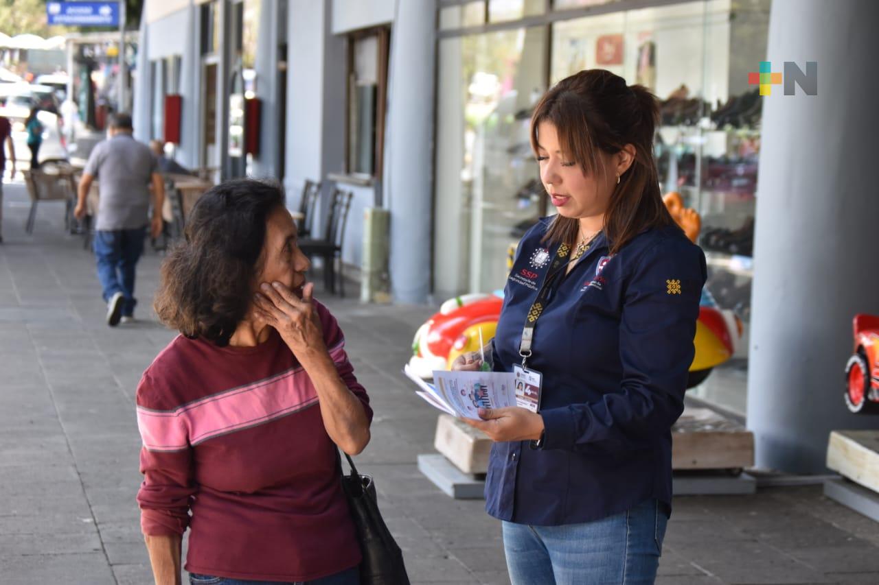 Brigadas Informativas de SSP ofrecen recomendaciones de seguridad a ciudadanía