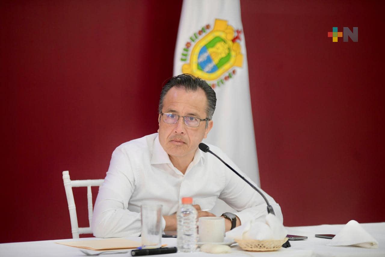 Gobernador encabeza los trabajos de la Mesa para Construcción de la Paz