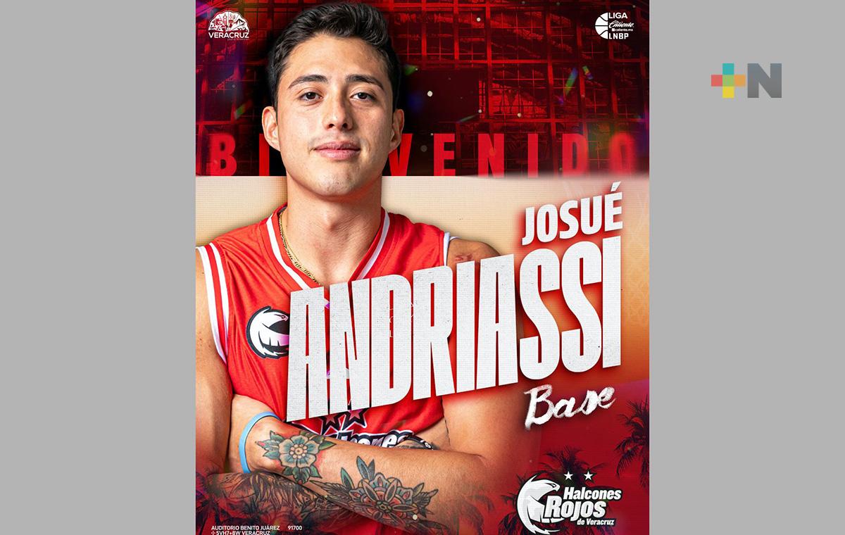 Josué Andriassi llega a los Halcones Rojos