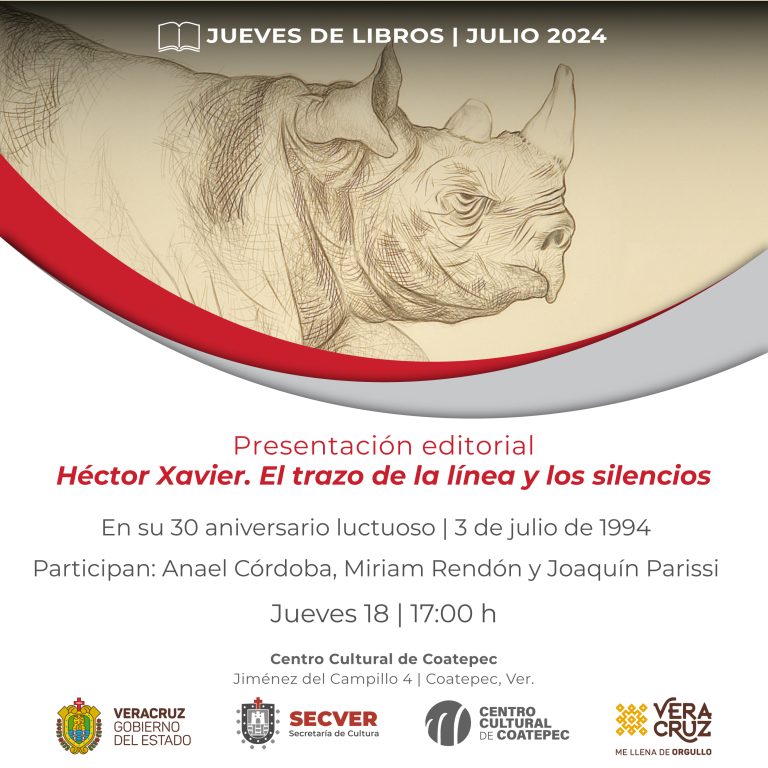 Invitan a la presentación del libro Héctor Xavier, el trazo de la línea y los silencios