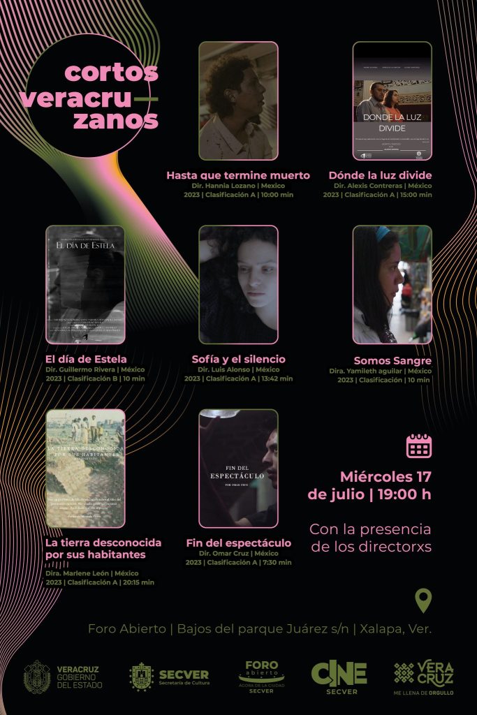 Cine veracruzano y nacional en los miércoles de cine de la Secver
