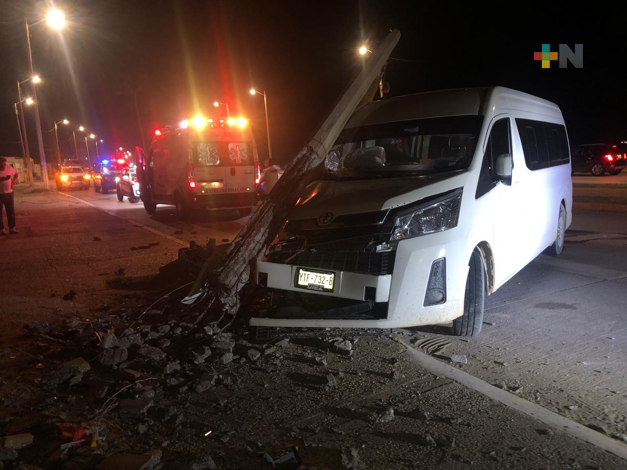 Daños por casi 100 mil pesos, saldo de accidente vial en Coatzacoalcos