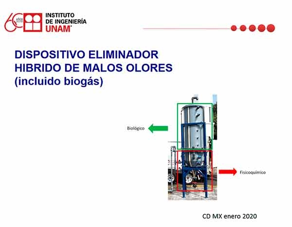 Dispositivo universitario elimina malos olores de plantas de tratamiento de aguas