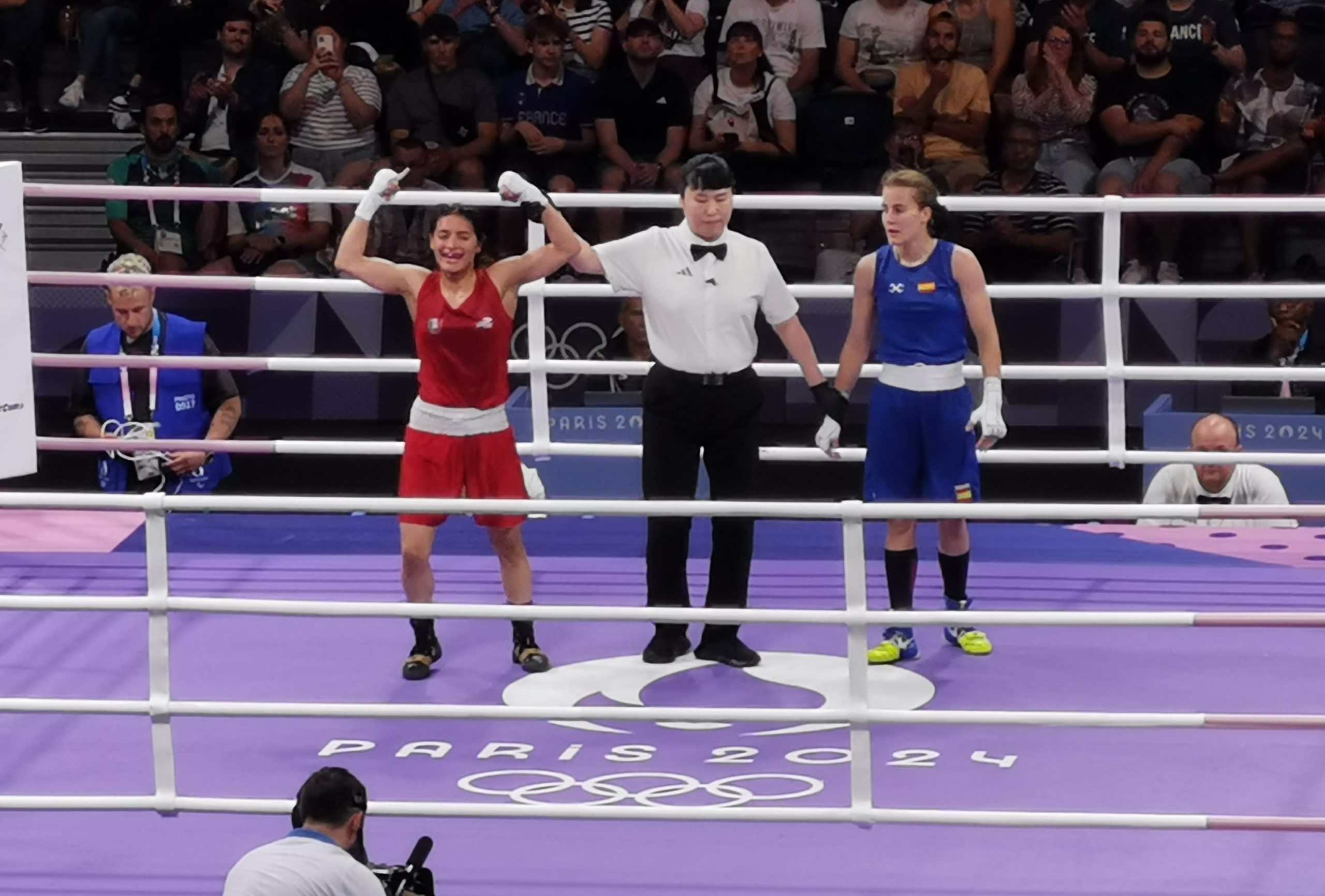 Fátima Herrera ganó por decisión dividida en debut olímpico