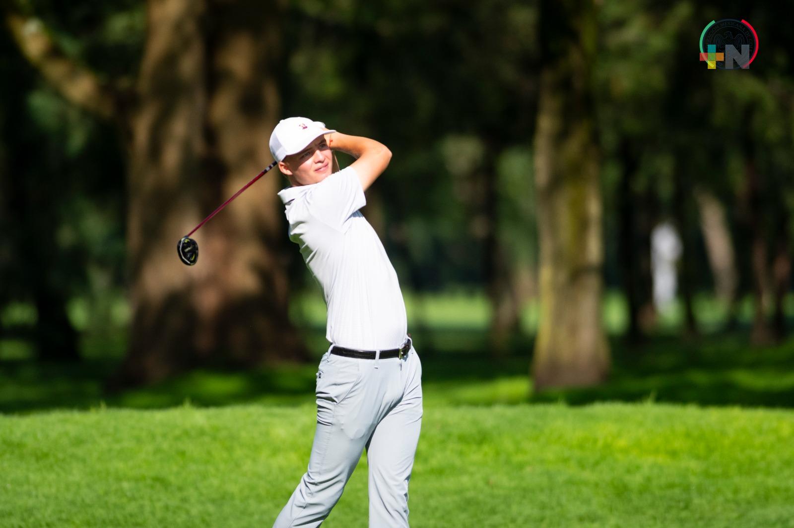 Ismael Encinas y Nicolás Domínguez son líderes del Nacional Amateur de Golf