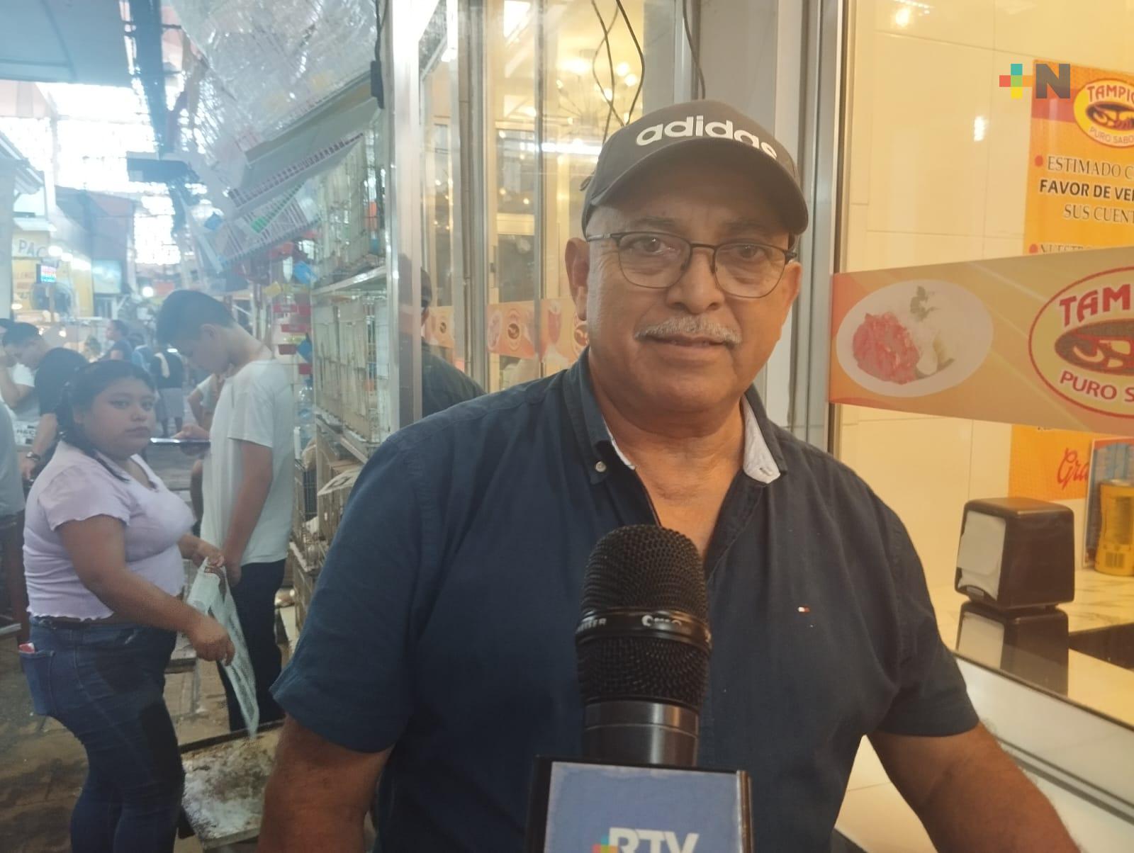 Mercado Hidalgo en Veracruz puerto sirvió de refugio en lluvias e incrementó ventas