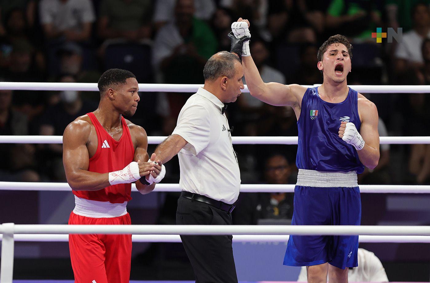 Púgil azteca Marco Verde da golpe de autoridad en debut olímpico