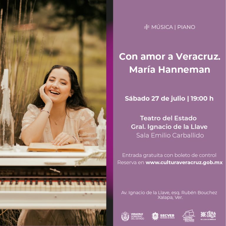 Invita Secver a concierto con la pianista María Hanneman