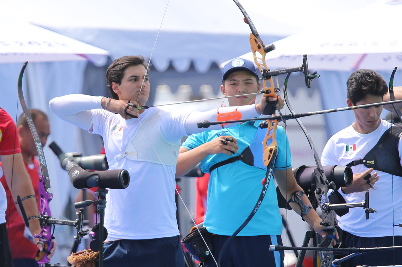 Equipo varonil de tiro con arco cumple en su primer reto olímpico