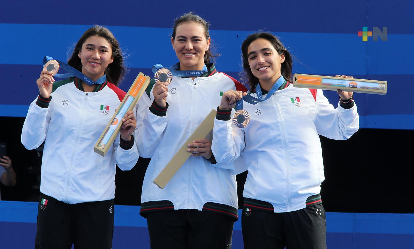 Reconoce medallista olímpica Ángela Ruiz apoyo del Gobierno de México