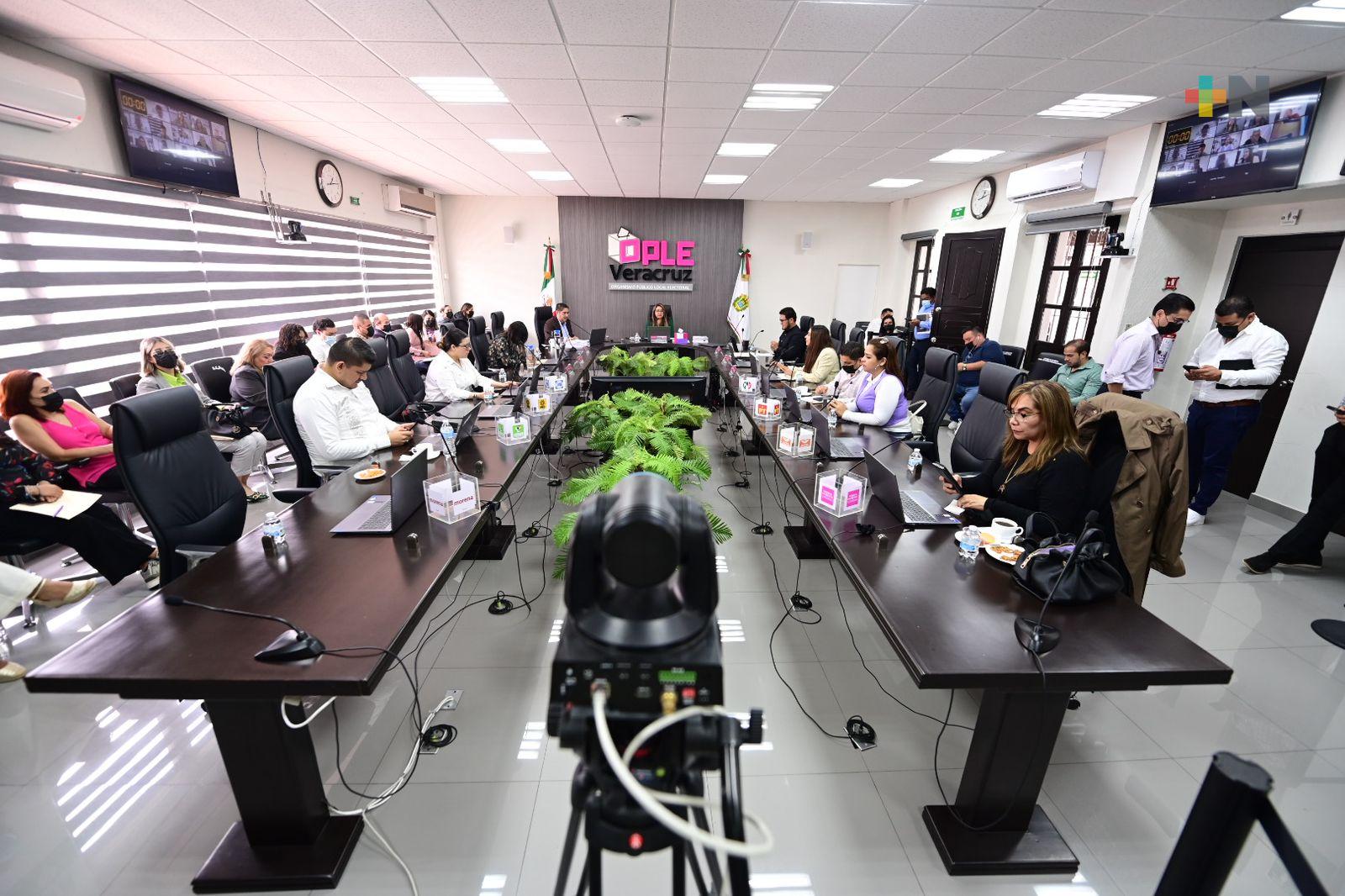 OPLE Veracruz aprueba segundo informe trimestral del avance de la gestión financiera