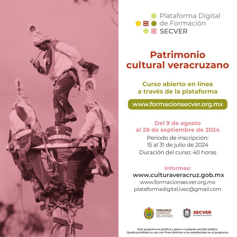 Invitan a participar en el curso “Patrimonio cultural veracruzano”