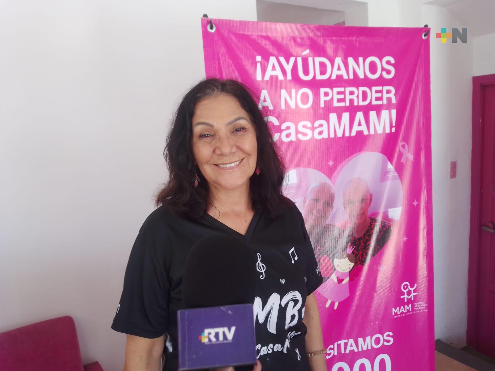 Presidenta de Casa MAM pide apoyo para continuar ayudando a mujeres con cáncer