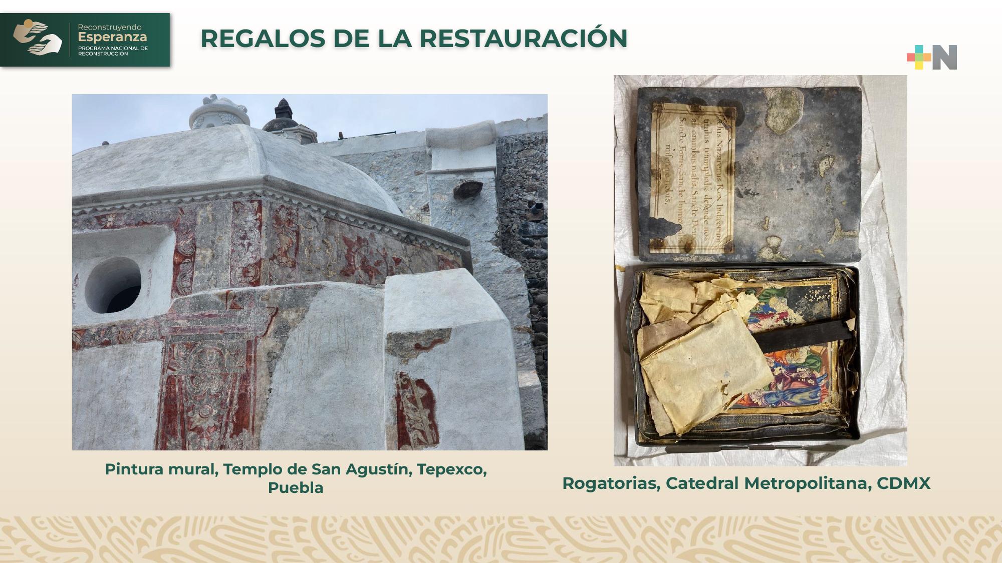 Secretaría de Cultura presenta: «Regalos de la restauración»