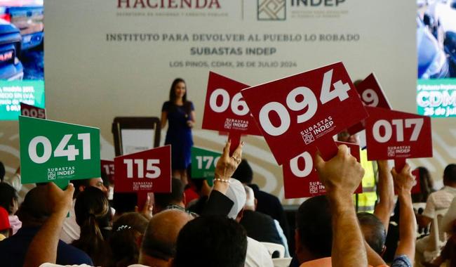 Indep recaudó 25.7 mdp en su quinta subasta regional y 112.7 mdp en subasta a sobre cerrado