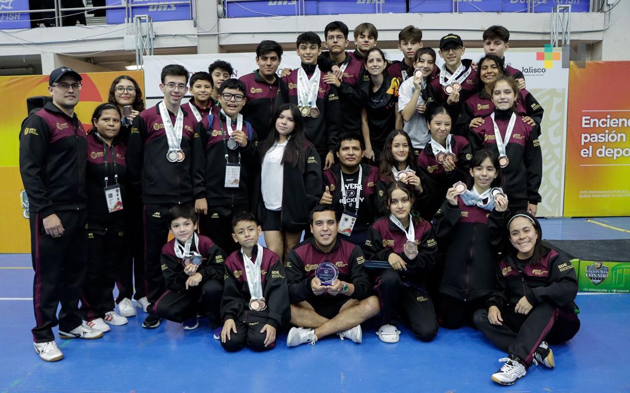 Cierra tenis de mesa de Veracruz con 16 preseas en los Nacionales Conade