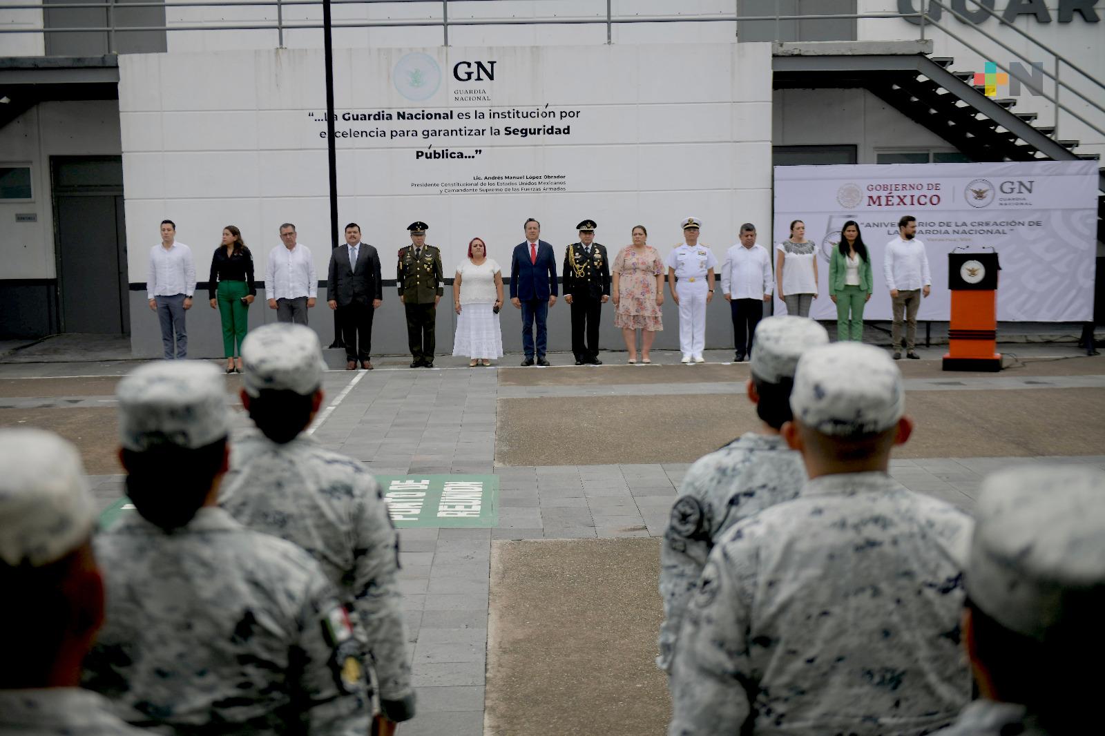 Con solemnidad y gratitud, celebra Veracruz cinco años de la Guardia Nacional