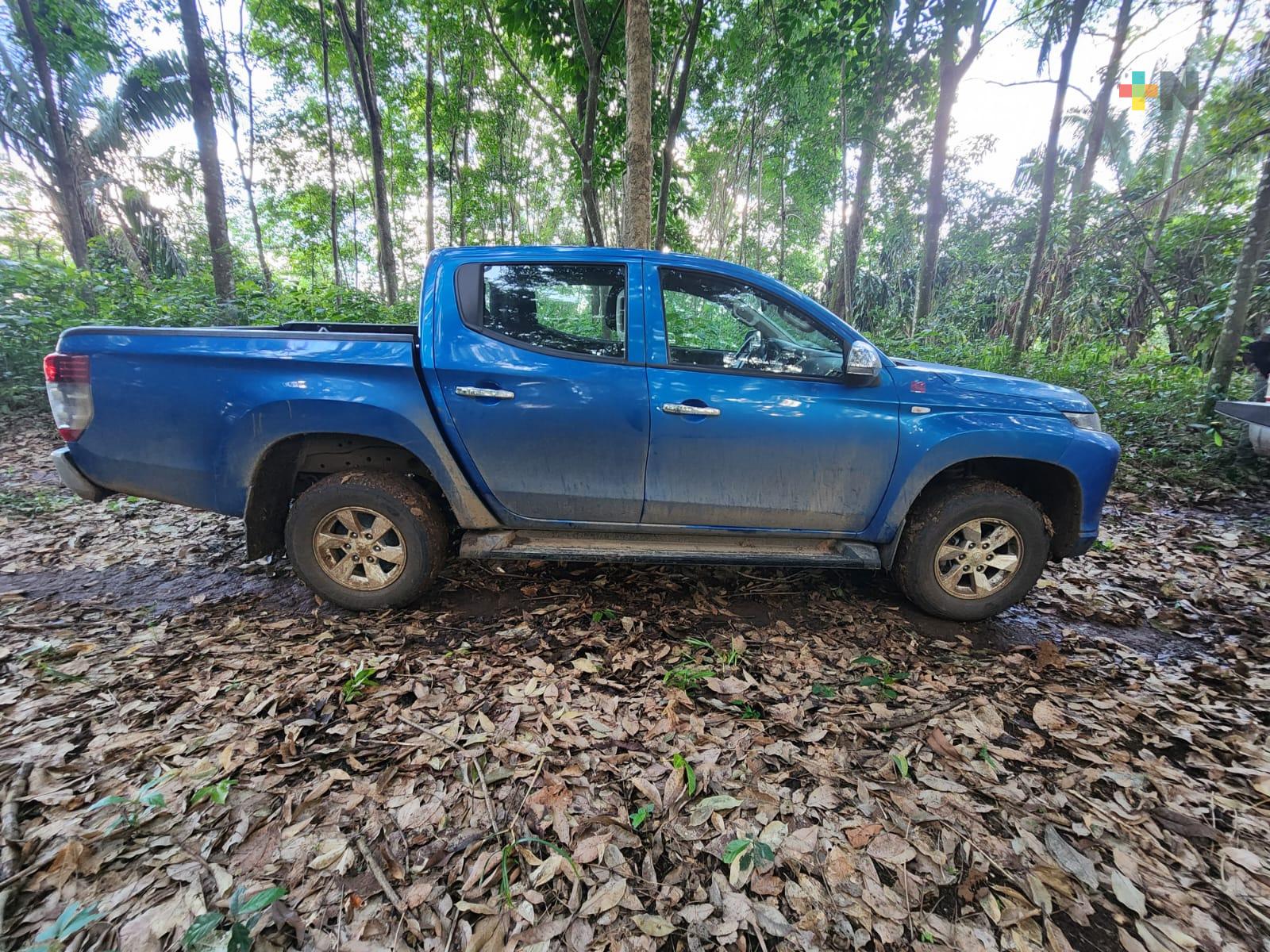 Recupera SSP dos camionetas con reporte de robo en Tezonapa
