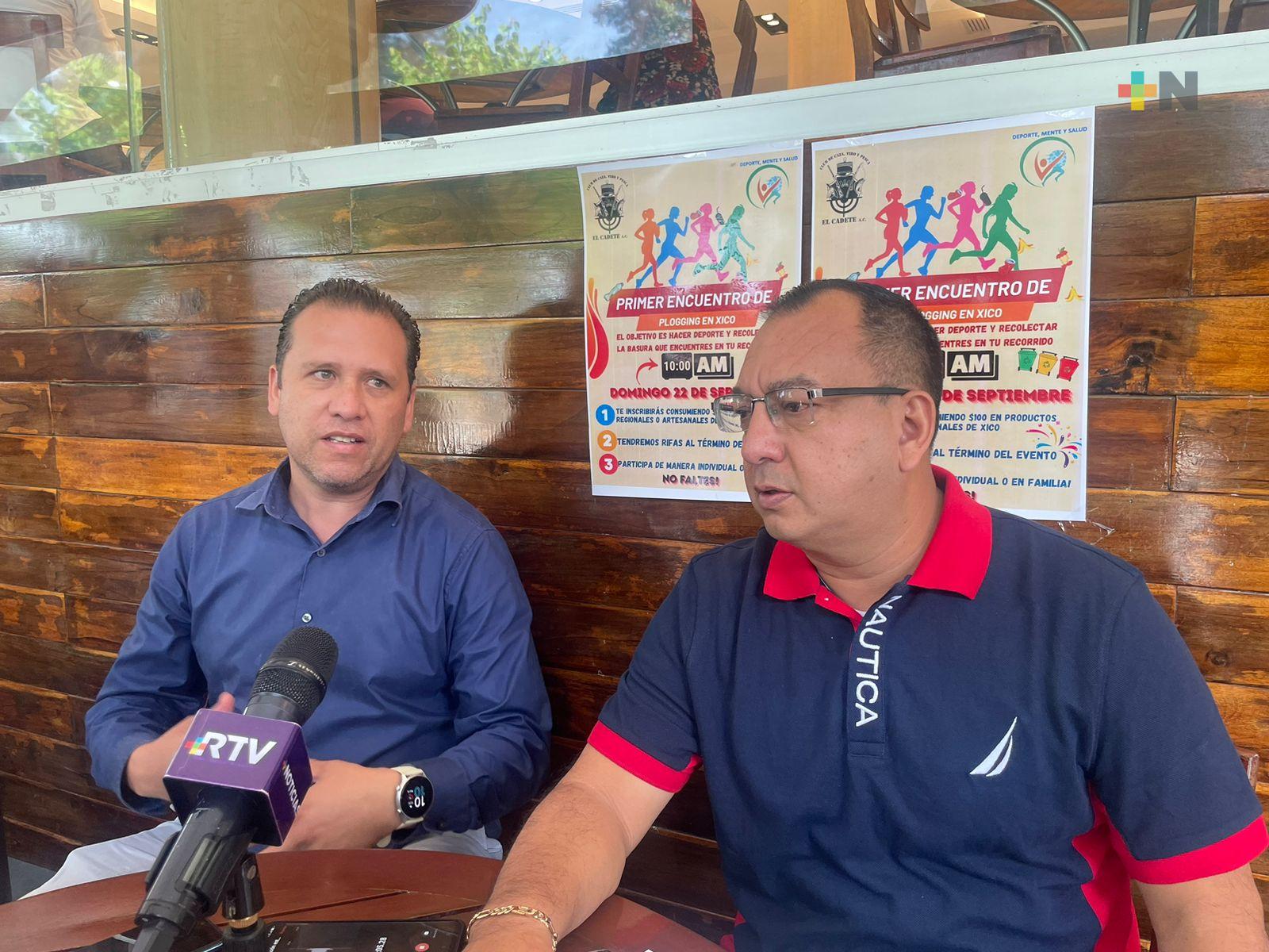 Invitan a hacer deporte y recolectar basura en Xico, Veracruz