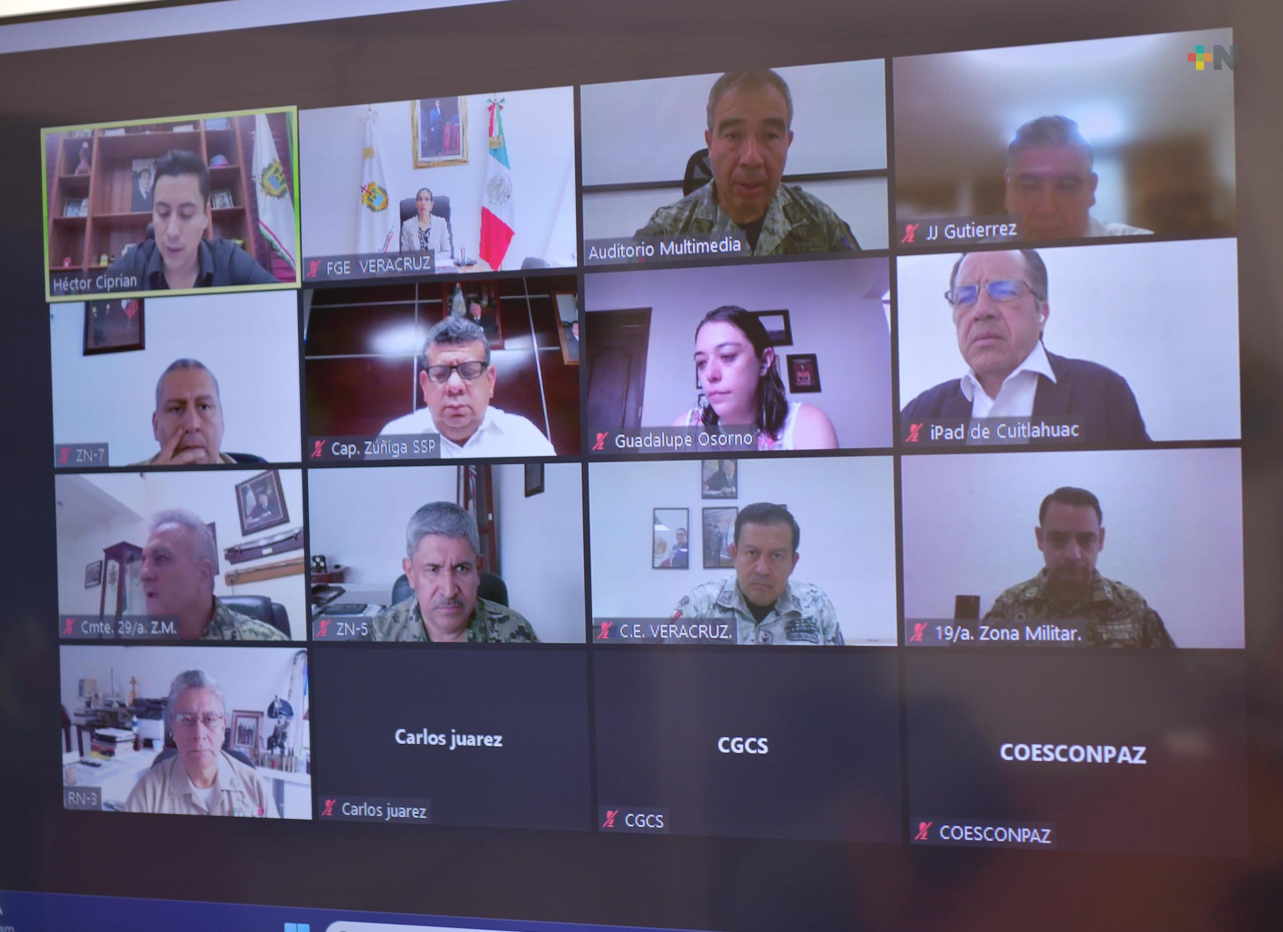 Mesa de Coesconpaz sesionó de manera virtual