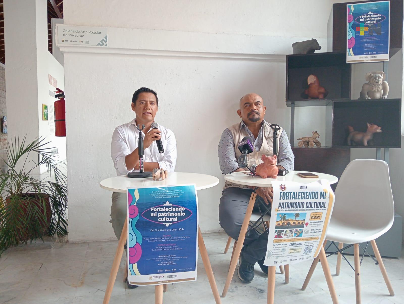 Impartirá INAH el curso «Fortaleciendo mi patrimonio Cultural» en Atarazanas