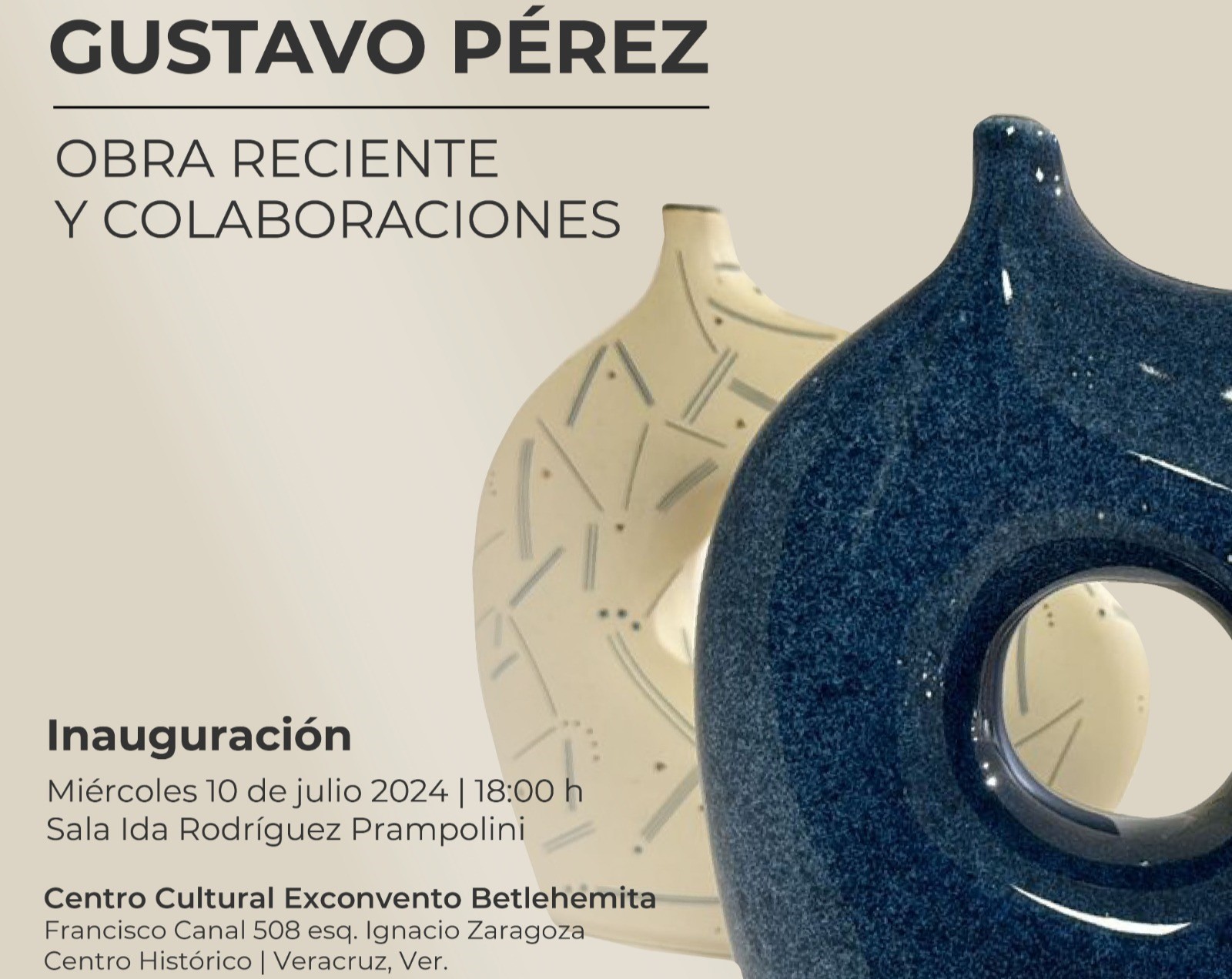 Exconvento Betlehemita albergará exposición de Gustavo Pérez