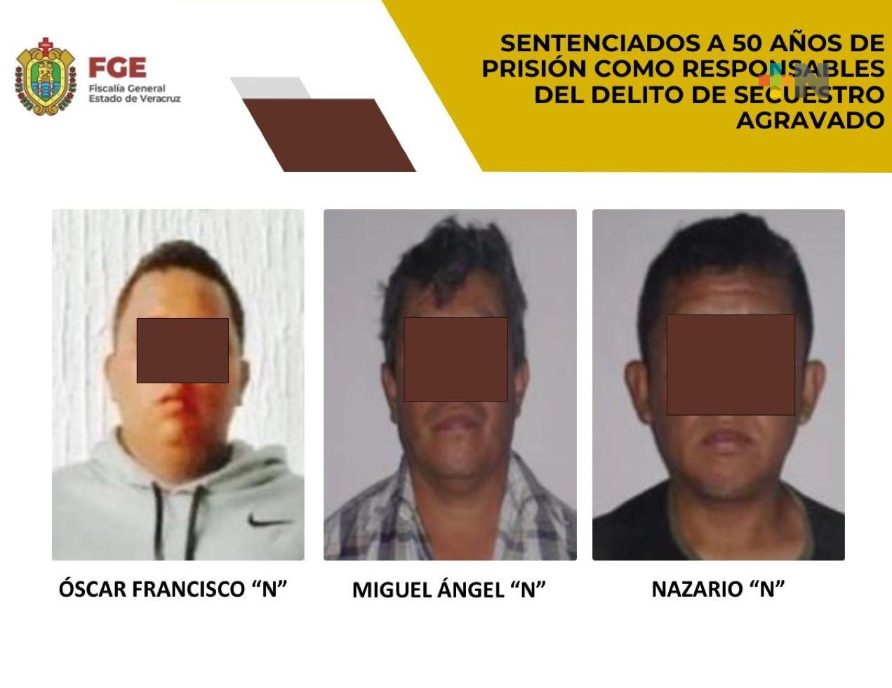 Sentenciados a 50 años de prisión como responsables del delito de secuestro agravado