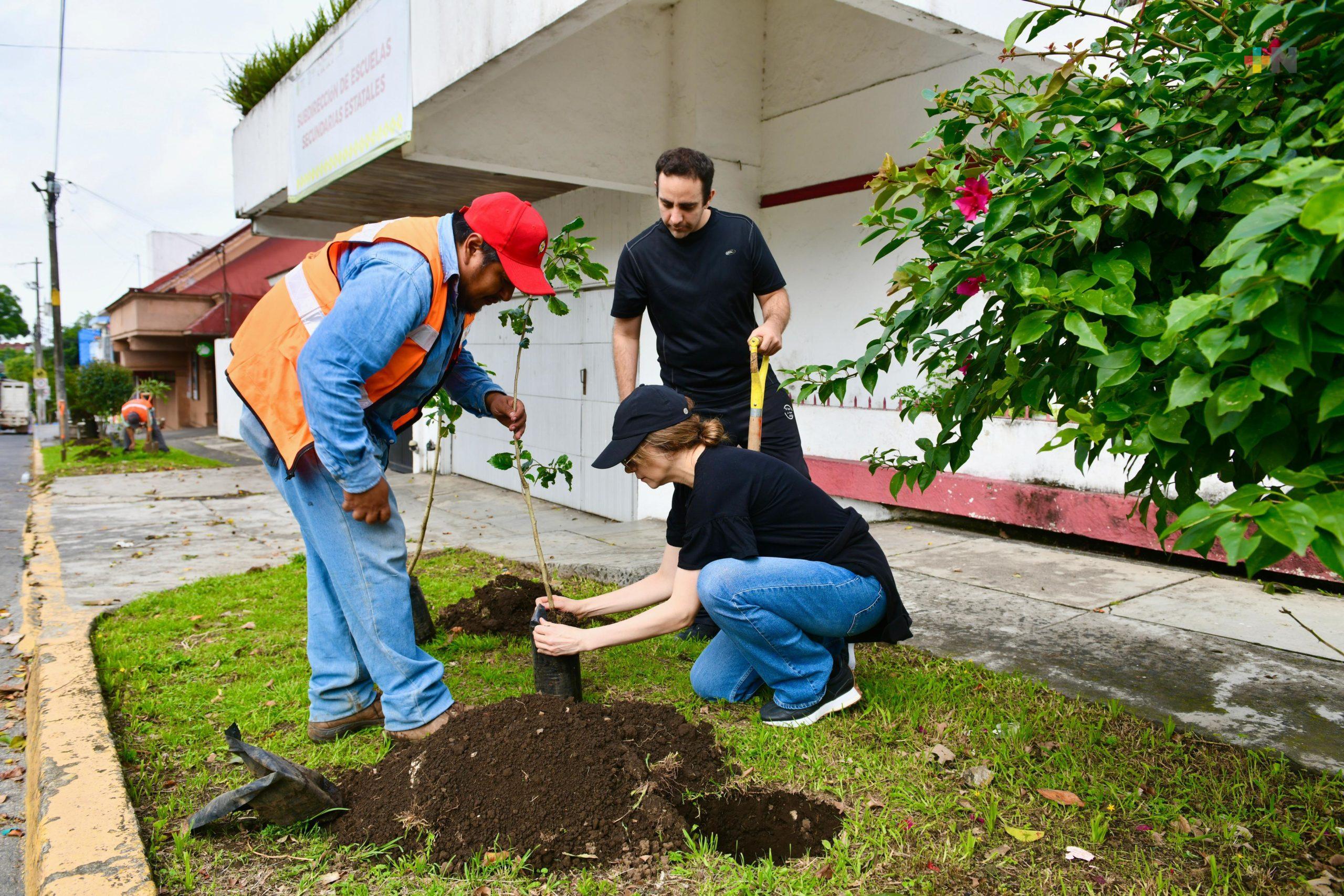 Realizan jornada de mantenimiento en áreas verdes